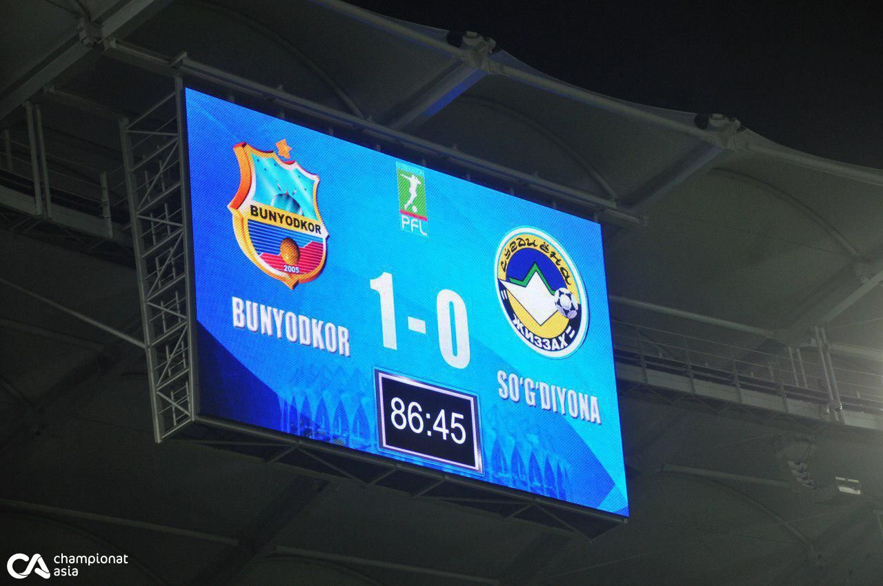 Bunyodkor vs Sogdiana 