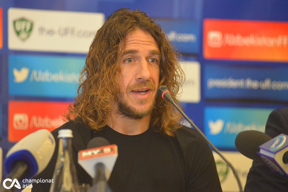 Press conference with Carles Puyol