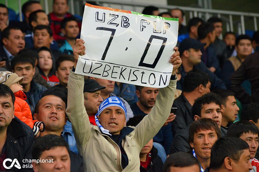 Uzbekistan vs Philippines. Fans