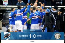 Italiya chempionati, 28-tur. "Inter" "Sampdoriya"ga yutqazdi, "Roma"da g'alaba va boshqa natijalar