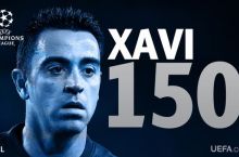 Хави стал первым игроком, проведшим 150 матчей в Лиге чемпионов