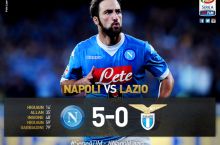 Italiya chempionati, 4-tur. "Napoli" "Lacio"ni tor-mor etdi