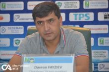 Davron Fayziev: Qolgan o'yinlarda xato qilishga haqqimiz yo'q