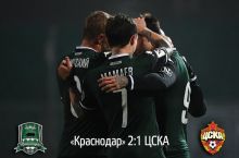 Rossiya chempionati, 15-tur. "Krasnodar" CSKAni mag'lub etdi