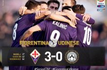 Italiya. 15-tur. Napoli Bolonyaga yutqazdi, Fiorentina Udinezeni mag'lub etdi