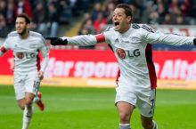 CHicharito ketma-ket ikkinchi oy bundesligada eng yaxshi futbolchi bo'ldi