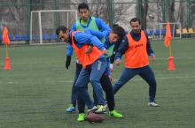 "Buxoro" regbi to'pida futbol o'ynadi FOTO