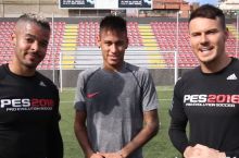 Neymar bilan darvoza to'sinini nishonga olish musobaqasi (video)
