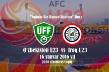 O'zbekiston U23 - Iroq U23 - 2:3. MATNLI TRANSLYACIYA