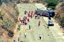 Футболчилар билан тўлган "Атлетико"нинг автобуси ағдарилиб кетди