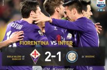 Italiya chempionati, 25-tur. "Inter" "Fiorentina"ga yutqazdi, "Milan"dan g'alaba