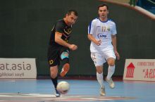 Futzal. Oliy liga. CHorak final, 1-kun. "Kogon" - "Bunyodkor" 3:2