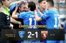 A Seriya. "Empoli" o'z maydonida "Torino"ni yutdi va boshqa o'yinlar