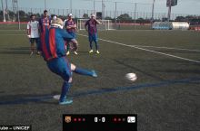 "Барселона" футболчилари паралимпиячилар билан беллашишди (видео)