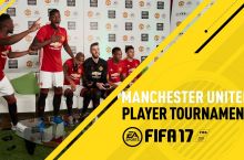 "Манчестер Юнайтед" футболчилари иккига бўлиниб FIFA17 ўйнашди (видео)