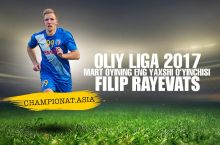 Filip Rayevac - mart oyining eng yaxshi futbolchisi 