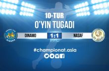 Oliy liga. "Dinamo" "Nasaf" bilan durang o'ynadi