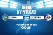 Oliy liga. 15-tur. "Dinamo" - "Mashal" 0:0