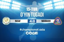 Oliy liga. 15-tur. "Nasaf" "Navbahor"ga to'rtta gol urdi