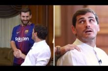 "Real" sobiq darvozaboni Kasilyas Messi bilan uchrashdi (video)