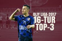 TOP-3. Oliy liga. 16-turning eng chiroyli gollari VIDEO