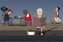 Karikatura: "Arsenal" bugun nimalar bilan band
