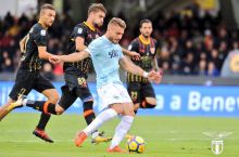 "Lacio" "Benevento" darvozasiga 5ta gol urdi
