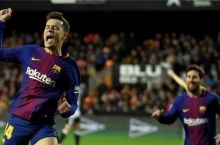 Ispaniya kubogi. Filippe Koutino gol urgan kechada “Barselona” “Valensiya”ni engib finalga chiqdi 
