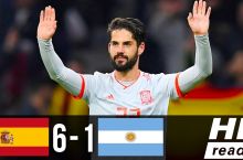Ispaniya terma jamoasi Madridda Argentinaga 6ta gol urdi (VIDEO)