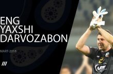 Superliga. Mart oyining eng yaxshi darvozaboni - Murodjon Zuhurov