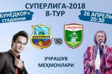 “Bunyodkor” – “Lokomotiv” uchrashuvi mehmonlari – Farruh Zokirov va Jasur Umirov