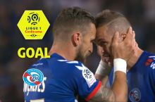 "Strasburg" futbolchisi "Lion" darvozasiga juda chiroyli gol urdi (VIDEO)