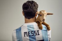 Messi echkilar bilan birga Foto+Video