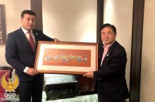 Umid Ahmadjonov Yaponiyada Tokio Olimpiya va Paralimpiya o'yinlari tashkiliy qo'mitasi vice-prezidenti Toshiaki Endo bilan uchrashdi