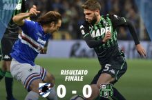 A Seriya. “Sampdoriya” “Sassuolo” ​ bilan durang o'ynadi
