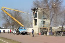 Qirgulidagi "Neftchi" stadioniga zamonaviy tablo o'rnatildi