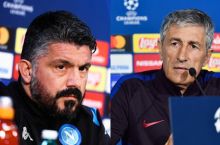 “Napoli” – “Barselona”. Kike Seten va Jennaro Gattuzo o'yindan oldin nimalar deyishdi?