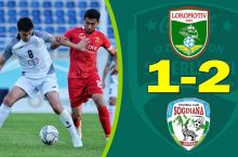 "Lokomotiv" - "So'g'diyona" 1:2. Barcha gollar va xavfli vaziyatlarni tomosha qiling
