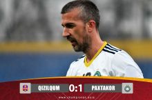 Superliga. "Paxtakor" safarda "Qizilqum"ni qiyinchilik bilan mag'lub etdi