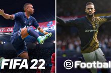 "FIFA 22" va "EFootball"da futbolchilar farqi