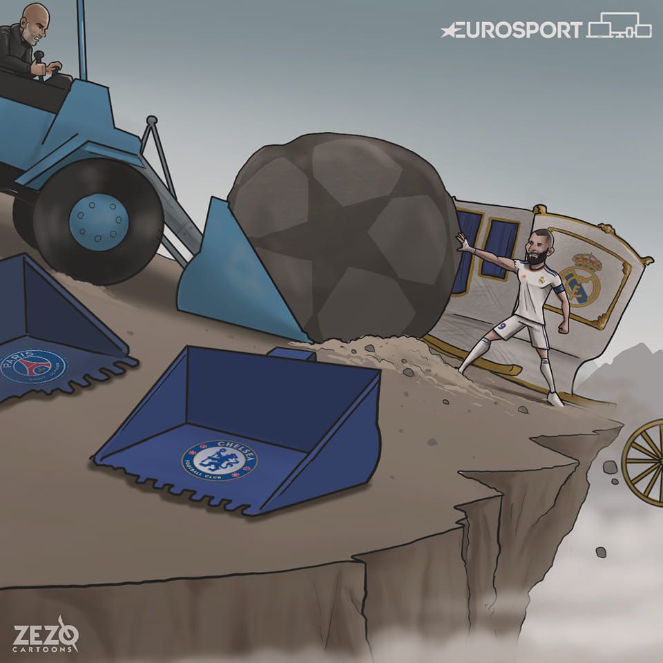 Karikatura: Benzema - "Real" qahramoni