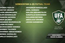 O'zbekiston U-20 futzal terma jamoasi Toshkentdan yig'inga kirishadi