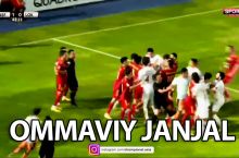 "Nasaf" - "Lokomotiv" uchrashuvida futbolchilar ommaviy urishib ketishdi