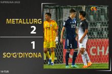 Coca Cola Superligasi. "Metallurg" - "So'g'diyona" 2:1. Highlights