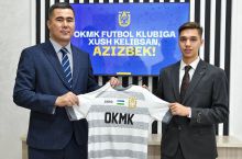 Rasman: Azizbek Xolmurodov - OKMK futbolchisi