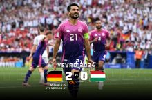 Evro-2024. Germaniya pley-offga chiqdi. Gyundogandan gol+assist