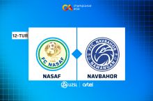 Суперлига. "Насаф" – "Навбаҳор" (матнли трансляция)