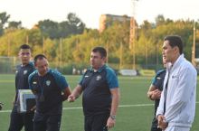 Отабек Шукуров Ўзбекистон U-17 терма жамоаси ўйинига ташриф буюрди