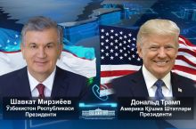 Дональд Трамп Ўзбекистон МТЖга ЖЧда омад ёр бўлишини тилади