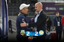Суперлига. Пенальтидан гол урилмаган "Бунёдкор" ва "Насаф" учрашувида кетма-кет учинчи марта 2:2 ҳисоби қайд этилди